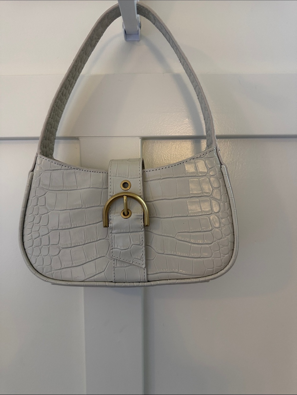 Vince Camuto Croc-Embossed Mini Shoulder Bag with Gold Hardware - Picture 4 of 8